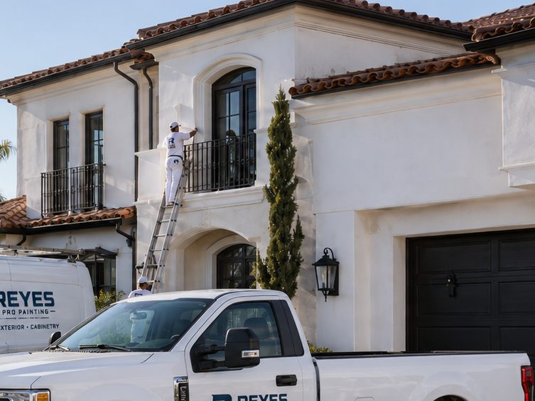 PDS Painting & Drywall Specialists crew painting a home in Lake Forest, CA