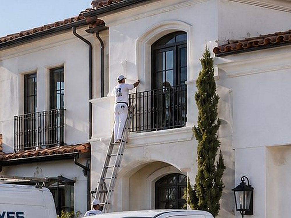 PDS Painting & Drywall Specialists crew painting a home in San Clemente, CA